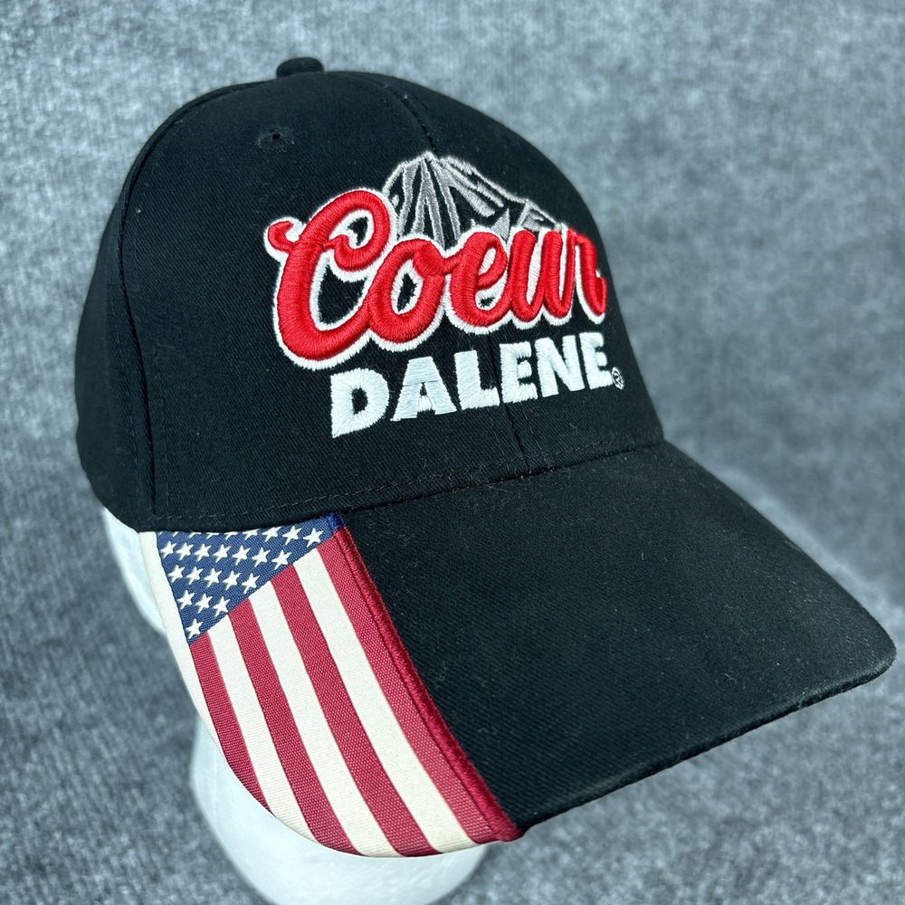 Coeur Dalene Idaho Flag Brim Parody Coors Hat Black